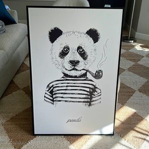 Hipster Panda Wall Art